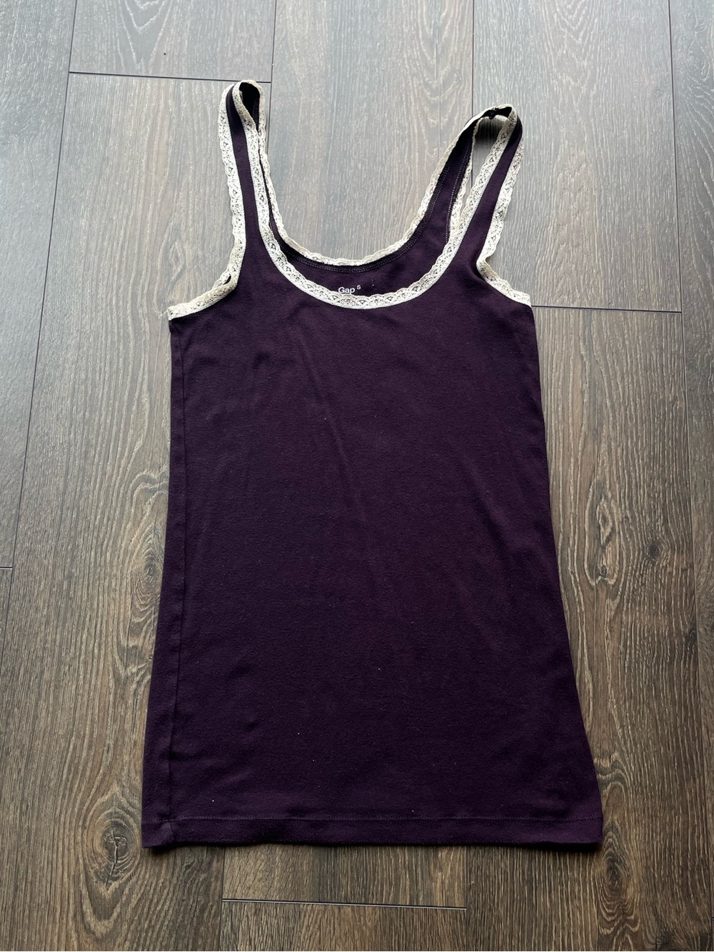 GAP Tank Top with Lace Trim